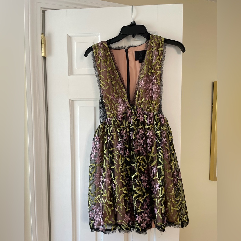 X by NBD Size 2 floral dress.  Worn twice